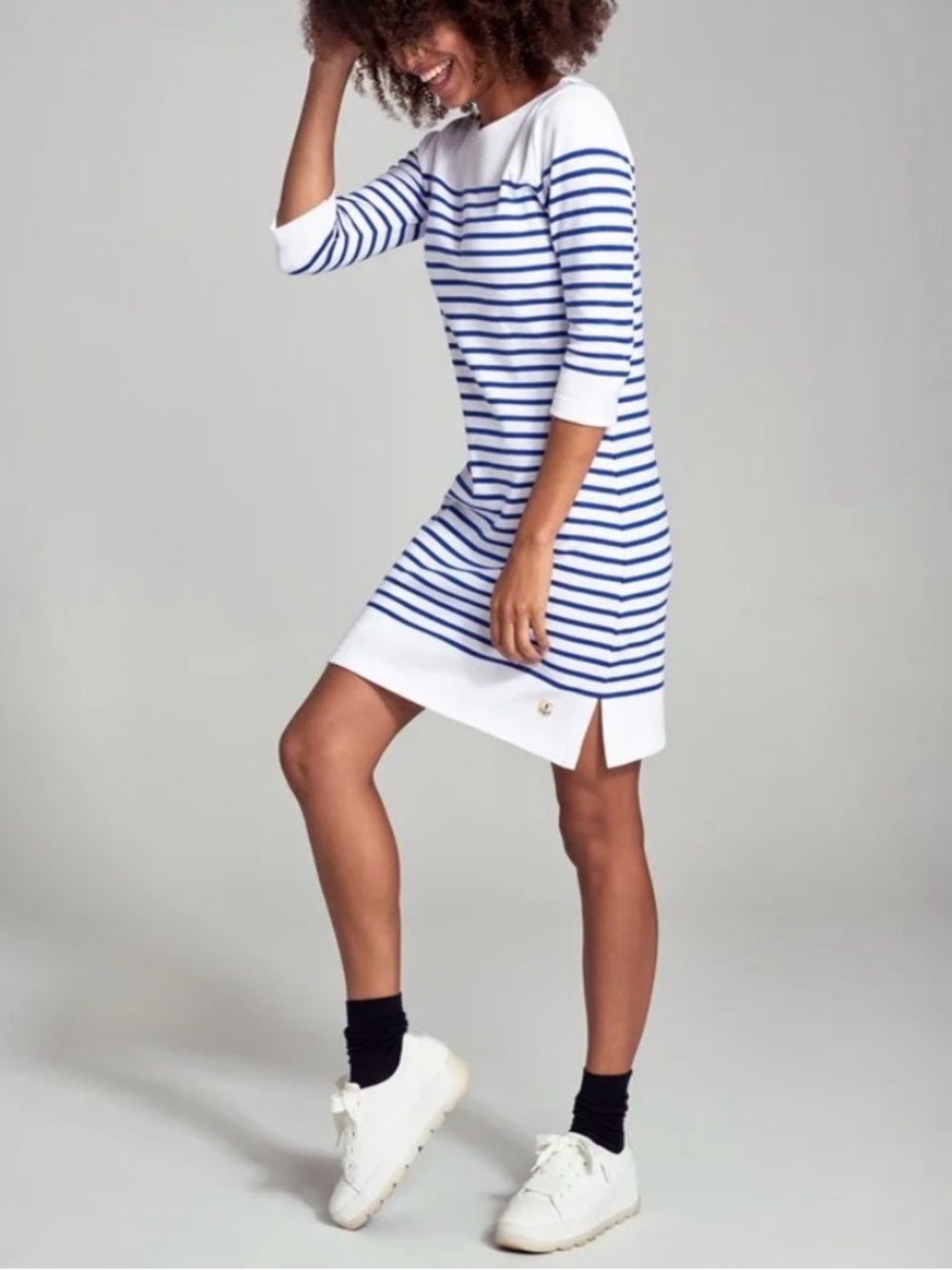 Armor Lux, Tudy Cotton Knit Breton Stripe Dress sz 0